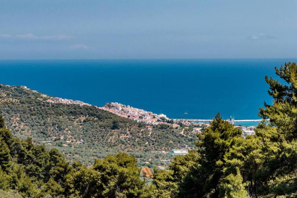 Villa Koukounaria Skopelos stad Exteriör bild
